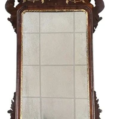 Sale Photo Thumbnail #138: ANTIQUE CHIPPENDALE STYLE PARCEL GILT & FRET CUT MIRROR
Estimate $700-$875
Nov 1