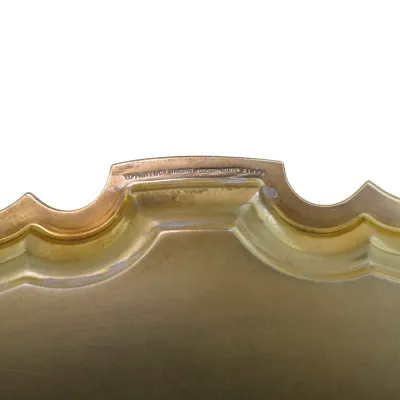 Sale Photo Thumbnail #120: TIFFANY GILT STERLING SILVER CHIPPENDALE TRAY