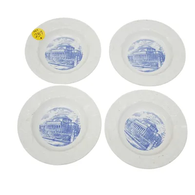 Sale Photo Thumbnail #263: SET OF 4 WEDGWOOD MEN'S FACULTY CLUB EXCLUSIVE ASHTRAYS