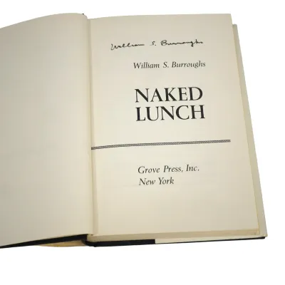 Sale Photo Thumbnail #74: SIGNED WILLIAM BURROUGHS NAKED LUNCH 1959 BOOK