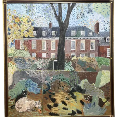 Sale Photo Thumbnail #164: MONUMENTAL JOANNA WILLS KEW GARDENS LONDON PAINTING