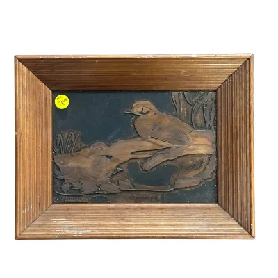 Sale Photo Thumbnail #284: FRAMED REX GRAY SCHMIDT COPPER ENGRAVING PLATE