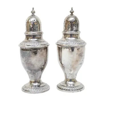 Sale Photo Thumbnail #216: STERLING SILVER NEWPORT 1246 SALT & PEPPER