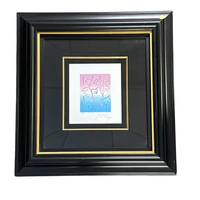 Sale Photo Thumbnail #172: PETER MAX HC SERIGRAPH HAND SIGNED MIDNIGHT PROFILE 2017 COA