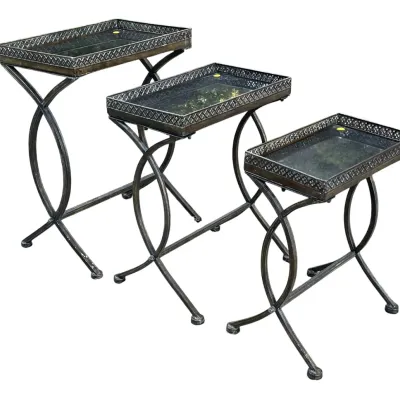 Sale Photo Thumbnail #108: FRENCH ART DECO STACKING TABLES