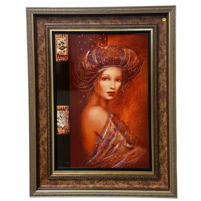 Sale Photo Thumbnail #211: LARGE CSABA MARKUS "BELLA INA" EMBELLISHED LTD ED CALDOGRAPH