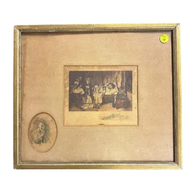 Sale Photo Thumbnail #50: MURDER OF THE PRINCES ENGRAVING by O. SEITZ