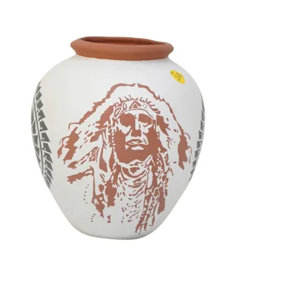 Sale Photo Thumbnail #297: LARGE NATIVE AMERICAN NAVAJO TSOSIE POTTERY VASE