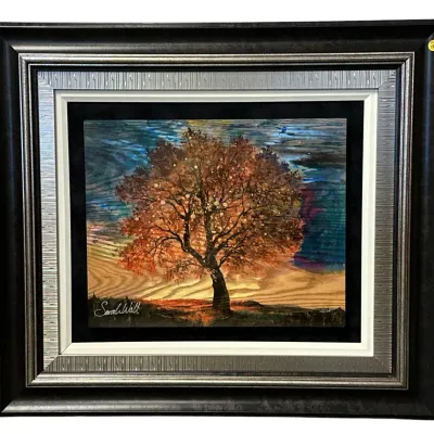 Sale Photo Thumbnail #219: SARAH WALL AUTUMNAL EQUINOX ON WOOD CALDOGRAPH