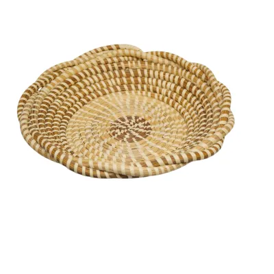 Sale Photo Thumbnail #129: LAURIE BONNEAU GULLAH SWEETGRASS BASKET SIGNED