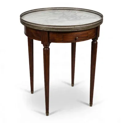 Sale Photo Thumbnail #167: ANTIQUE FRENCH LOUIS XVI GUERIDON TABLE