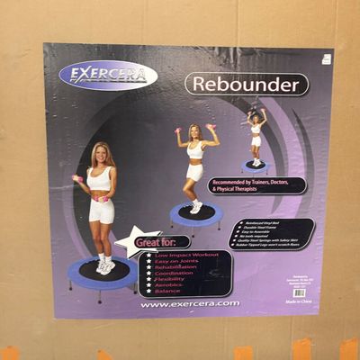 Sale Photo Thumbnail #24: Exercera Rebounder mini trampoline in original retail packaging.