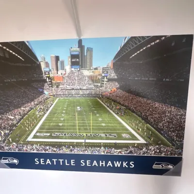Seattle Seahawks Lumen Field panoramic stadium print