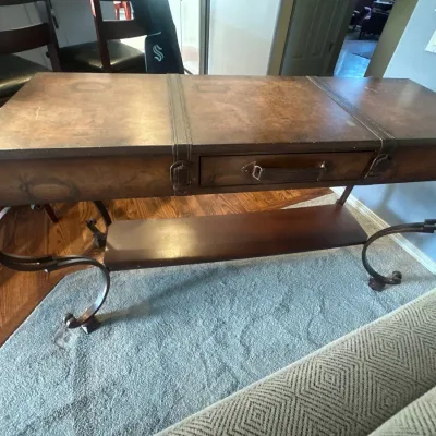 Trunk/Suitcase-style console table (full view)