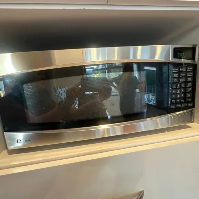 GE Profile built-in stainless steel microwave oven
