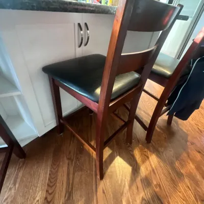 Modern bar stools (close up view)