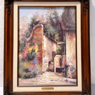 "The Vicar's Gate" (1987) Signed Marty Bell, Lithograph, 405/500 
