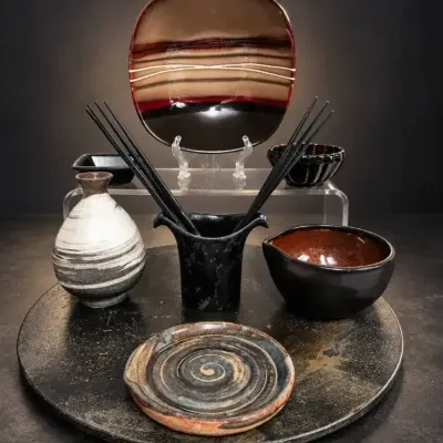 Mixed Studio Pottery & Asian-Inspired Ceramic Tableware