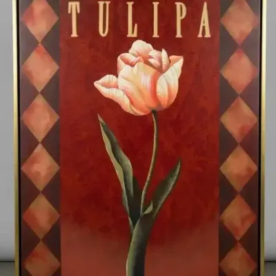 "Tulipa" Framed Canvas Wall Art by Bustamante (Z Gallerie)