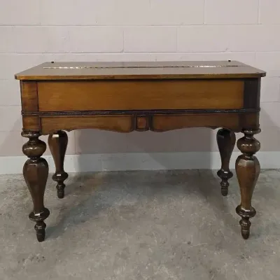 Antique Vintage Square Grand Piano Conversion Desk 