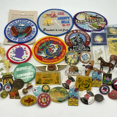 Vintage Travel, Parks, & Commemorative Souvenir Patches and Pins
