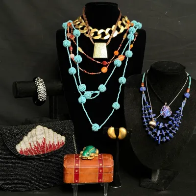 Vintage Fashion Jewelry, Accessories & Evening Bag Estate Collection  
