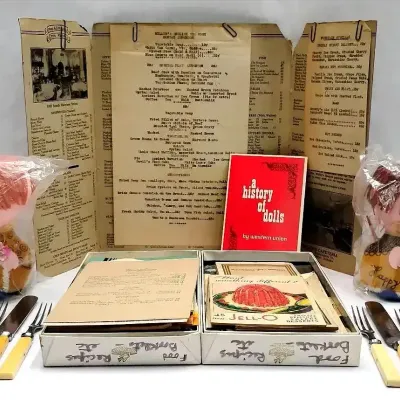 Vintage Ephemera, Collectible Dolls, & Flatware Collection