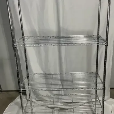 Chrome Wire Shelving Unit, 71" Tall Adjustable Metal Storage Rack