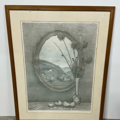 Richard Brady Signed Limited Edition Print, Broken Shells 1978, Numbered 103/260, Framed
