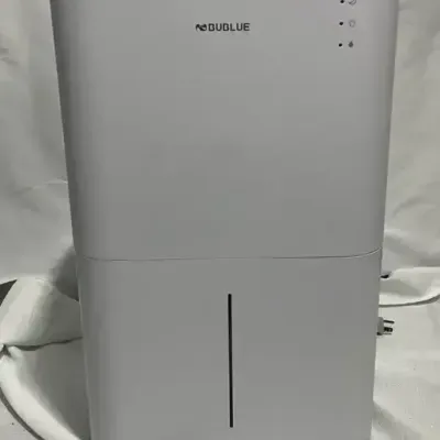 Bublue Portable Dehumidifier with Digital Controls, White, Tested & Working