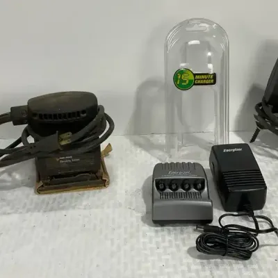 Ryobi Palm Sander, Corded Finishing Sander & Battery Chargers
