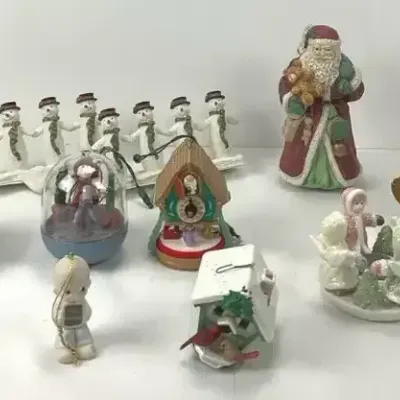 Hallmark Keepsake Magic Ornaments, Enchanted Clock, Forest Frolics & Precious Moments
