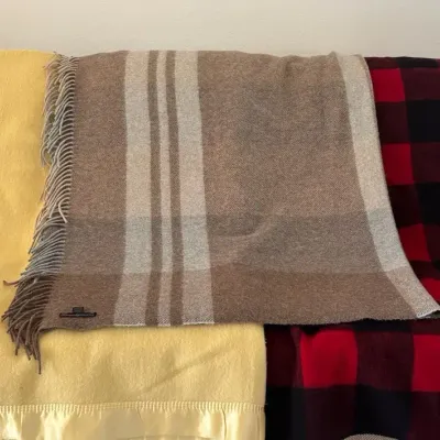 3 Wool Blankets-Peruvian Connection, Woolrich And More