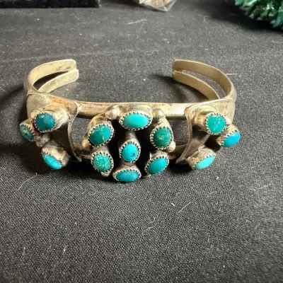 Native American Turquoise P Smith Bracelet 