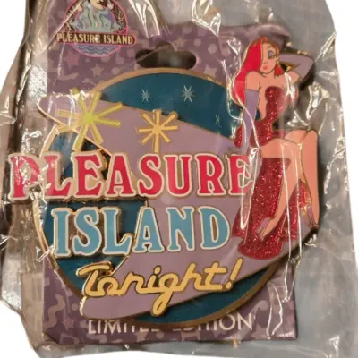 Sale Photo Thumbnail #5: Disney Jessica Rabbit Pleasure Island Tonight limited edition enamel pin, sealed in original plastic packaging.