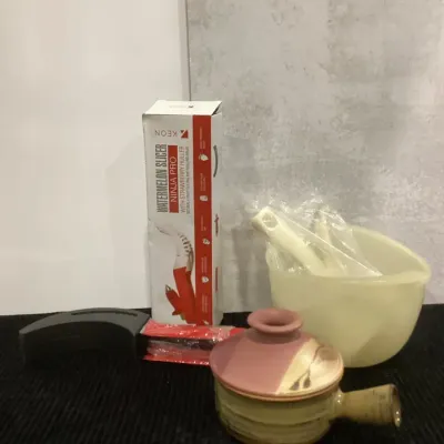 Watermelon Slicer, Ceramic Egg Cooker, Plastic Bowl Mixer 