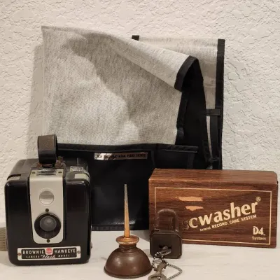 Vintage Camera & Records Supplies 