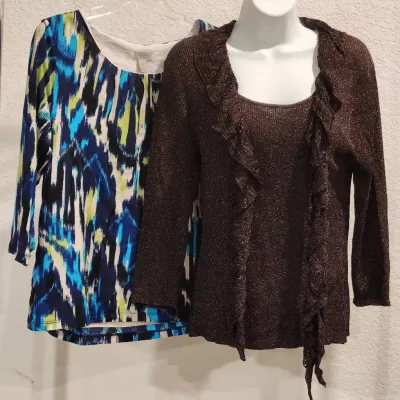 2 Women's Tops - Coldwater Creek & Chico's 