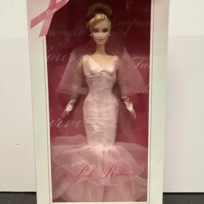 Barbie Pink Label “Pink Ribbon” Collector Doll – Boxed 2006 Edition (Reserve $10) (1 of 7)