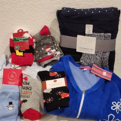 Brand New Pajama Sets & Socks - Size L