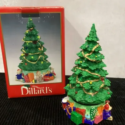 8 1/2” Resin Revolving Musical Tree