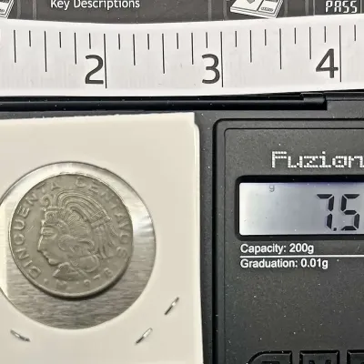 Sale Photo Thumbnail #48: 1979 Mexico 50 Centavos Coin Cuauhtemoc Aztec Eagle Estados Unidos Mexicanos