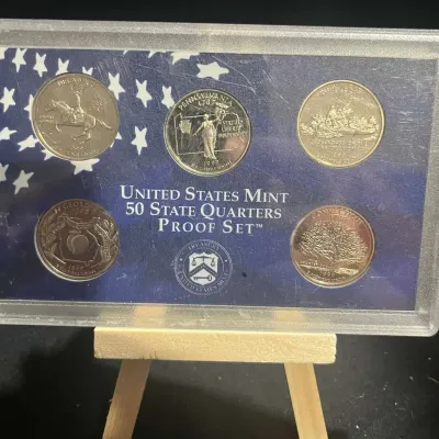 Sale Photo Thumbnail #11: United States Mint 50 State Quarters Proof Set Delaware Pennsylvania New Jersey Georgia Connecticut