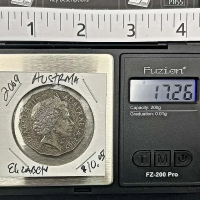 Sale Photo Thumbnail #20: 2009 Australia 50 Cents Queen Elizabeth II Coat of Arms Dodecagonal Coin

