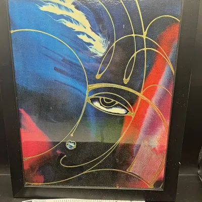 Sale Photo Thumbnail #51: Martiros Manoukian Satin Nights Serigraph Art Print Abstract Portrait Framed