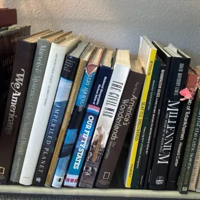 Coffee Table Books and A Signed Book by Famed Local Chef, Thierry Rautureau