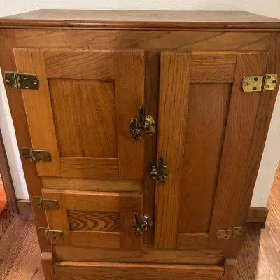 Antique Oak Ice Box