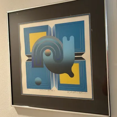 Limited-Edition Abstract Silkscreen Print by Ryo Saitok