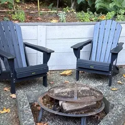 Carauci Folding Adirondack Chair & Fire Pit
