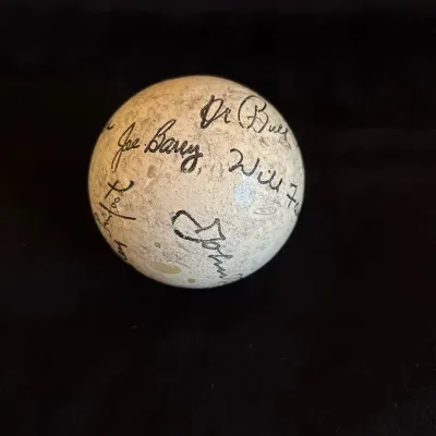 Polo Legends Signed Ball - Del Carroll, Joe Barry, Jack Oxley, John Oxley, Will Farish